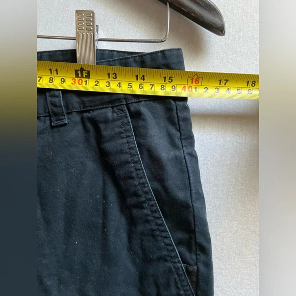 Nike cotton cargo  button fly black shorts Sz M - Picture 9 of 10